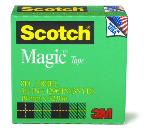 Scotch Magic Tape, 3/4 x 1296 Inches, Boxed - 2 Rolls Scotch Magic Tape, 3/4 x 1296 Inches, Boxed - 2 Rolls