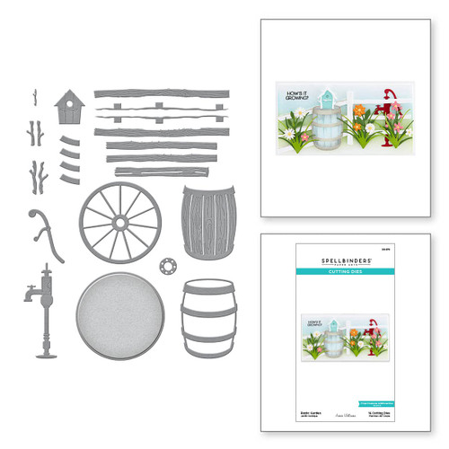 Spellbinders Rustic Garden by Annie Williams Etched Dies, Metal