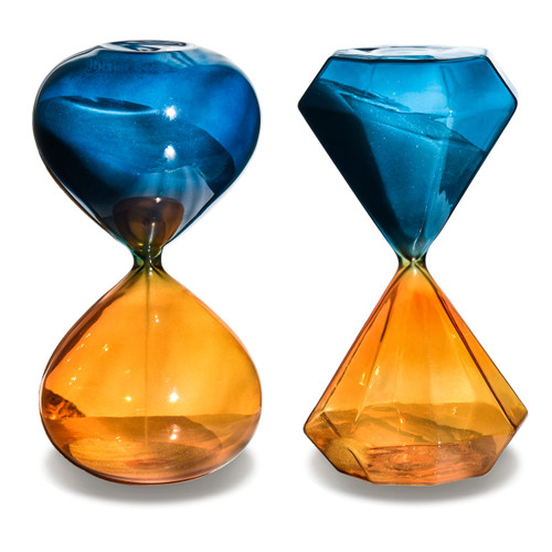 Hourglass Sand Timer Hour Glass with Sand 60 Minute Sand Timers & Hour Glasses 30 Minutes Hourglass Timer Decor Set of 2 Hour Glasses Decorative Sand Watch for Yoga Clock Sand Clock Kitchen Timer