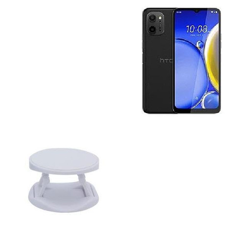 BoxWave Phone Grip Compatible with HTC Wildfire E3 Lite - SnapGrip Tilt Holder, Back Grip Enhancer Tilt Stand - Winter White