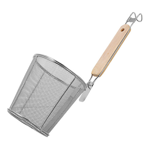 DOITOOL Spaghetti Noodles Spaghetti Noodles Noodle Pasta Noodle Blanching Basket Spaghetti Pasta Deep Strainer Skimmer with Wooden Handle Size Pasta Barilla Pasta Barilla