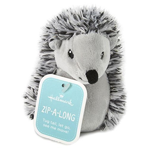 Hallmark Zip-Along Hedgehog Interactive Stuffed Animal