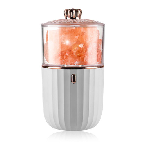 GIANTRIO Himalayan Salt Lamp Aroma Diffuser, Pura Diffuser Original Salt Therapy Lamp Diffusers for Essential Oils Large Room with 1200mAh Battery Ambient Light 7 Color (White)