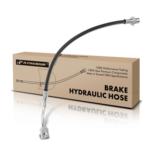 A-Premium Rear Passenger Outer Brake Hydraulic Hose Compatible with Chevy and GMC Models - Silverado 3500 HD 2007-2010, Sierra 3500 HD 2007-2010 - Replace# 20837350