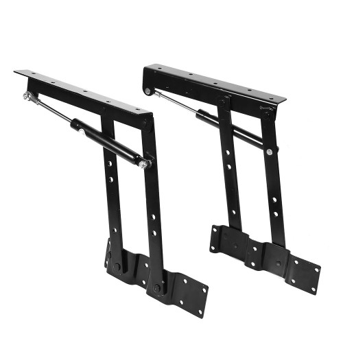 Lift Top Coffee Table Mechanism, 2Pcs Lift up Desk Lifting Frame Mechanism Hardware Fitting Hydraulic Hinge Spring Stand Rack Bracket DIY Furniture Accessories