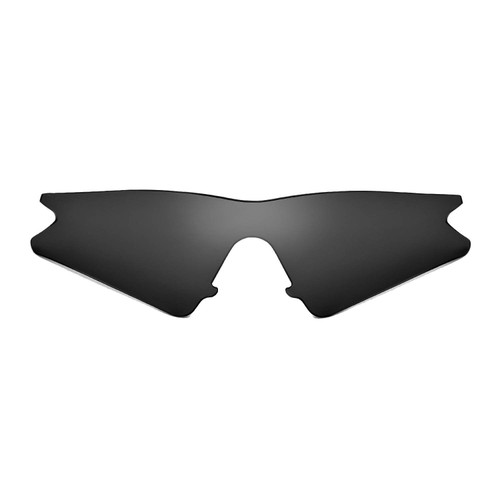Walleva Replacement Lenses for Oakley M Frame Sweep Sunglasses - Multiple Options Available (Black - Polarized)