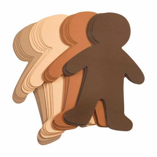 Colorations Multicultural Big People Shapes Set of 24, Multicultural Glossy Card, Skin Color Paper, Kids Around The World, Cardboard People, People Shapes, Multicultural, Diversity