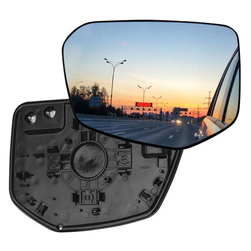 Mirror Glass Driver's Side Mirror Heated with Backing Plate Compatible with 2016-2021 Honda Civic?Compatible with 10th Honda Civic?,2018-2022 Honda Envix, 2019-2022 Honda Crider (Left)
