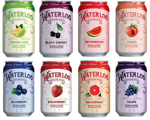 Waterloo Sparkling Water, 8 Flavors Variety Pack, Naturally Flavored, Zero Calories | Zero Sugar or Artificial Sweeteners | Zero Sodium, 12 Fl Oz Cans, Pack of 8 Waterloo Sparkling Water, 8 Flavors Variety Pack, Naturally Flavored, Zero Calories | Zero Sugar or Artificial Sweeteners | Zero Sodium, 12 Fl Oz Cans, Pack of 8