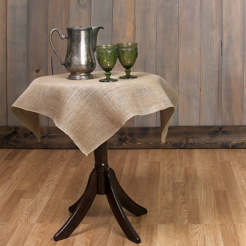 BROWARD LINENS Tablecloth Burlap Natural Square Overlay 30 Inch BROWARD LINENS Tablecloth Burlap Natural Square Overlay 30 Inch