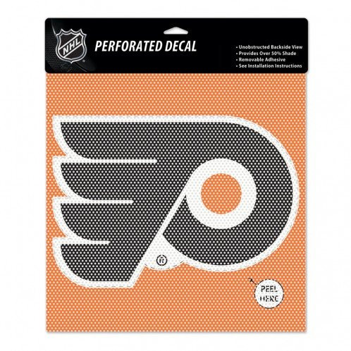 WinCraft NHL Philadelphia Flyers Perforated Vinyl Decal, 12" x 12"