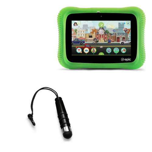 BoxWave Stylus Pen Compatible with Leapfrog LeapPad Epic Academy - Mini Capacitive Stylus, Small Rubber Tip Capacitive Stylus Pen for Leapfrog LeapPad Epic Academy - Jet Black BoxWave Stylus Pen Compatible with Leapfrog LeapPad Epic Academy - Mini Capacitive Stylus, Small Rubber Tip Capacitive Stylus Pen for Leapfrog LeapPad Epic Academy - Jet Black