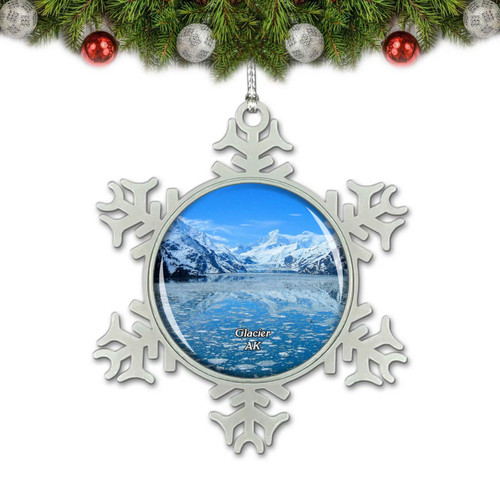 Glacier Bay National Park Alaska USA Christmas Ornament Tree Decoration Crystal Metal Souvenir Gift Glacier Bay National Park Alaska USA Christmas Ornament Tree Decoration Crystal Metal Souvenir Gift