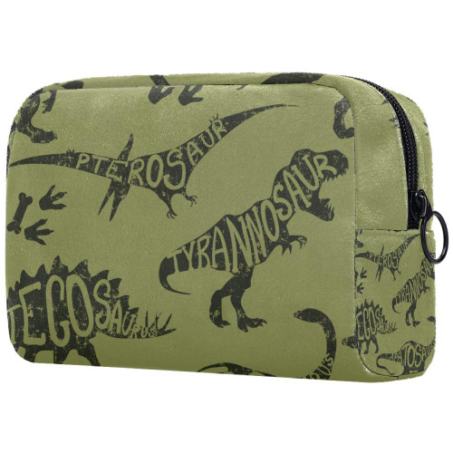 T-Rex Dinosaur Cosmetic Travel Bag Large Capacity Reusable Makeup Pouch Toiletry Bag For Teen Girls Women T-Rex Dinosaur Cosmetic Travel Bag Large Capacity Reusable Makeup Pouch Toiletry Bag For Teen Girls Women