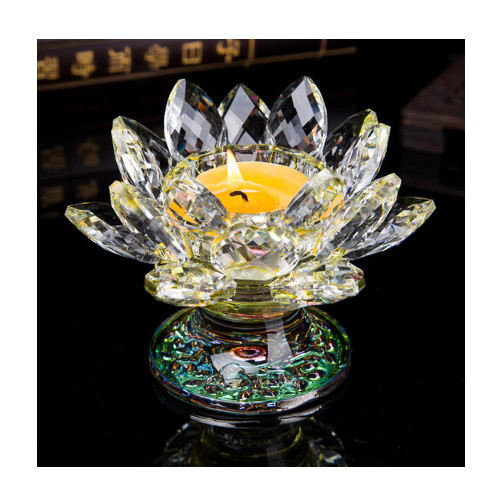 Crystal Lotus Candle Holder, Lotus Flower Tealight Holder, Lotus Petals Votive Candle Stand with Crystal Base, Glass Lotus Candlestick, for Altar Wedding Party Home Decor Gift, 4.4"/11cm (Yellow) Crystal Lotus Candle Holder, Lotus Flower Tealight Holder, Lotus Petals Votive Candle Stand with Crystal Base, Glass Lotus Candlestick, for Altar Wedding Party Home Decor Gift, 4.4"/11cm (Yellow)