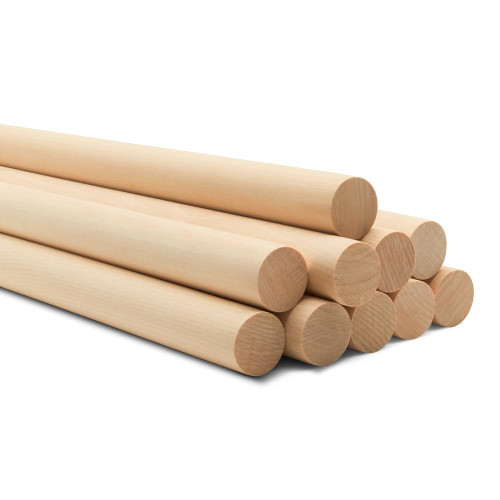 Dowel Rods Wood Sticks Wooden Dowel Rods - 1 x 24 Inch Unfinished Hardwood Sticks - for Crafts and DIYers - 2 Pieces by Woodpeckers Dowel Rods Wood Sticks Wooden Dowel Rods - 1 x 24 Inch Unfinished Hardwood Sticks - for Crafts and DIYers - 2 Pieces by Woodpeckers