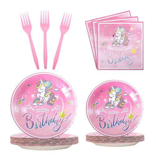 OYUGET 96Pcs Unicorn Party Supplies, Unicorn Party Table Decorations Pink Unicorn Birthday Tableware, Unicorn Themed Disposable Dinnerware Paper Plates Napkins Forks Baby Shower Favor, 24 Guests OYUGET 96Pcs Unicorn Party Supplies, Unicorn Party Table Decorations Pink Unicorn Birthday Tableware, Unicorn Themed Disposable Dinnerware Paper Plates Napkins Forks Baby Shower Favor, 24 Guests