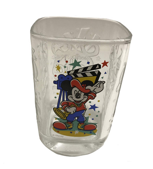 Mcdonalds Disney World Studios Drinking Glass, 2000 Celebration, Movie Director Mickey