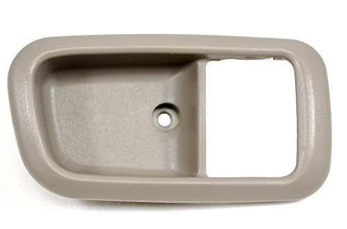 PT Auto Warehouse TO-2950G-2FR - Inside Interior Inner Door Handle Trim/Bezel, Gray (Charcoal) - Regular/Access Cab, Passenger Side Front