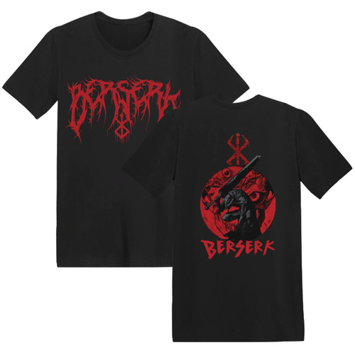 Leveorch Berserk T-Shirt Anime 2023 New Casual Short Sleeve Men Japan Guts Berserk Graphic T-Shirt (18,Medium)