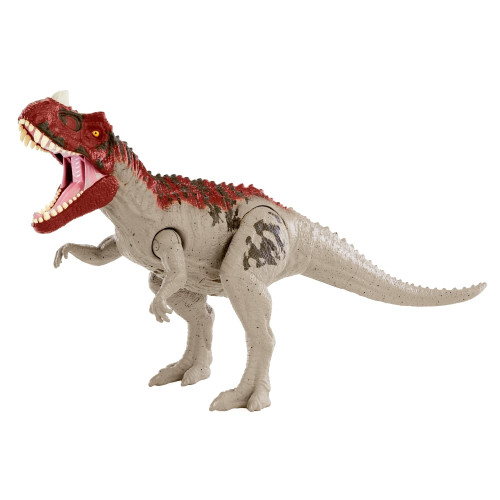 Mattel Jurassic World Toys Camp Cretaceous Roar Attack Ceratosaurus Dinosaur Action Figure, Toy Gift with Strike Feature and Sounds
