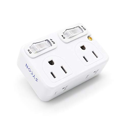 Surge Protector Power Strip[2018UPGRADED] Surge Protector,Protector 4 Outlet with Switch Multi Plug Outlet 2500W Multi Outlet. (4-Outlet)