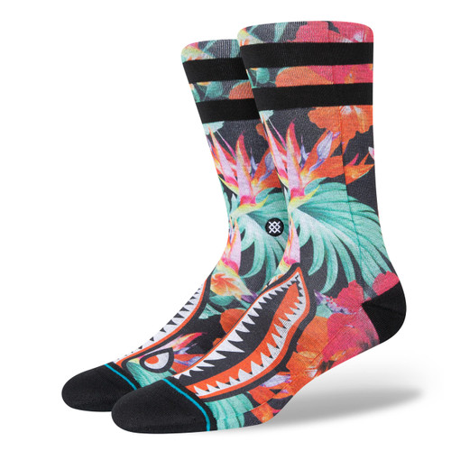 Stance Crew Dorian Socks (Large, Black)
