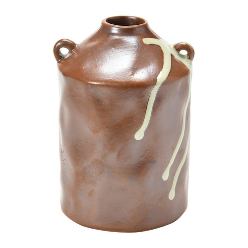Creative Co-Op Stoneware w Reactive Glaze Vase, Brown