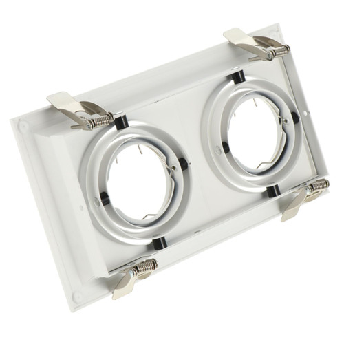 Holibanna 1pc Spotlight Housing LED Light Base Flush Mount Ceiling Light Fixture LED Spotlight Gu10 Light Holder Light Recessed Trim Square LED Ceiling Light Ceiling Lamp Mounting Shell LED