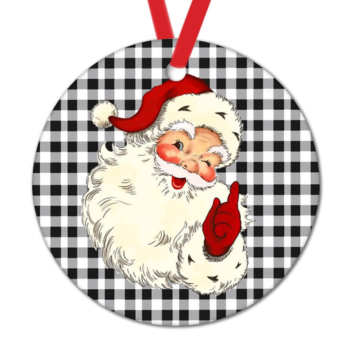 Black and White Buffalo Plaid Christmas Ornaments Santa Claus Christmas Decor Buffalo Check Santa Claus Round Ceramic Xmas Tree Ornament Holiday Keepsake New Home Black and White Buffalo Plaid Christmas Ornaments Santa Claus Christmas Decor Buffalo Check Santa Claus Round Ceramic Xmas Tree Ornament Holiday Keepsake New Home