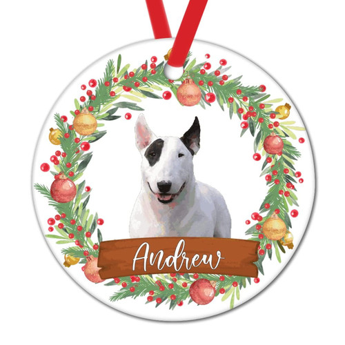 Pet Personalized Xmas Dog Ornaments for Christmas Tree Dachshund Dog Christmas Decorations Dog Christmas Wreath Novelty Round Ceramic Ornaments Xmas Gift Pet Personalized Xmas Dog Ornaments for Christmas Tree Dachshund Dog Christmas Decorations Dog Christmas Wreath Novelty Round Ceramic Ornaments Xmas Gift