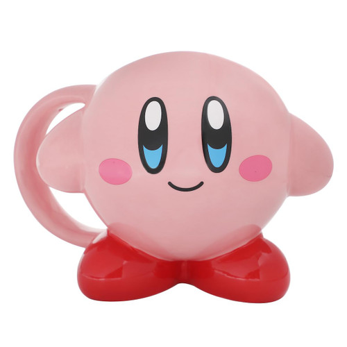 Bioworld Kirby 16 Oz Pink Sculpted Ceramic Character Mug