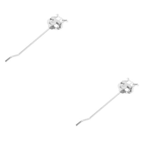 ERINGOGO 2pcs Holding Sheet Music Folder Tuba marching score clip Lyre Replacement Tuba Marching Lyre trumpet music clamp metal Sax brass music score clip music note paper clip iron large