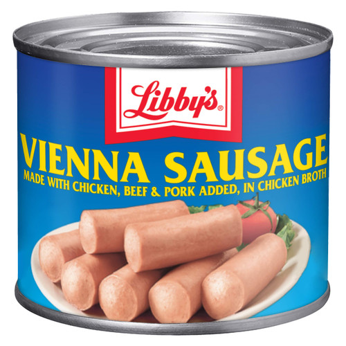 Libby's Vienna Sausage in Chicken Broth, Canned Sausage, 4.6 OZ (Pack of 24)