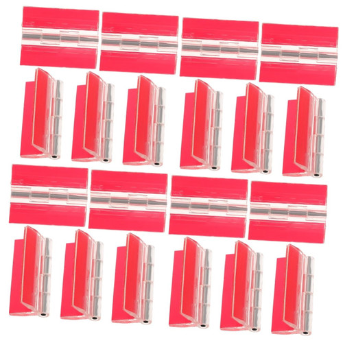 Angoily 20 Pcs Self-Adhesive Hinge Self Adhesive Hinges Flush Hinges Aquarium Lid Hinge Cabinet Door Hinges Mini Hinges Piano Hinge Adhesive Hinges for Glass Hinges for Cabinet Doors
