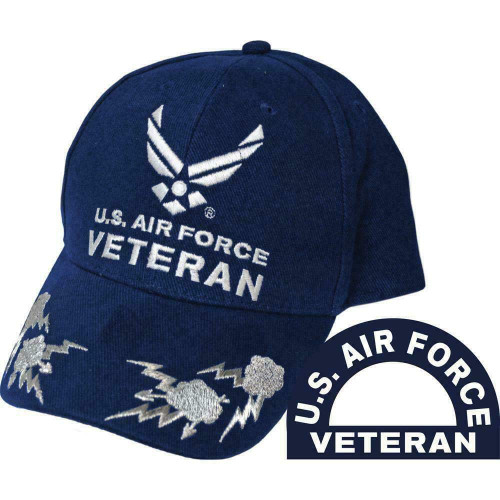K's Novelties U.S. Air Force Veteran Hat/USAF Insignia Baseball Cap Black K's Novelties U.S. Air Force Veteran Hat/USAF Insignia Baseball Cap Black
