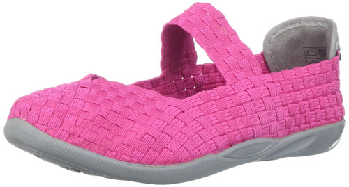 Bernie Mev Girls' Cuddly K Mary Jane Flat, Hot Pink, 28-35 M M EU Big Kid (29 US)