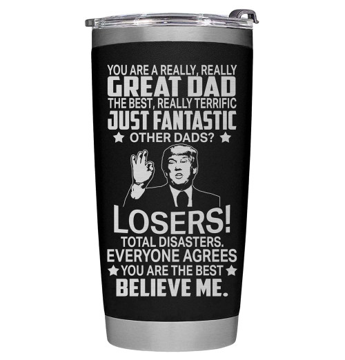 RHYTHMHEART Gifts for Dad from Daughter, Son, Wife - Dad Gifts for Birthday - Funny Present for Dad - Dad Birthday Gift - Dad Christmas Gifts from Daughter - Dad Tumbler 20oz