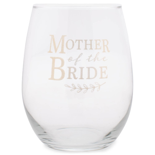 Elanze Designs Mother Of The Bride 14 Ounce Gold Stemless Wine Glass Tumbler