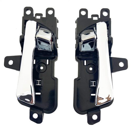Cheriezing Interior Door Handle Compatible for 2011-2014 Hyundai Sonata - Left and Right Side Replace# 82610-3S010 FL/RL +82620-3S010 FR/RR Set of 2