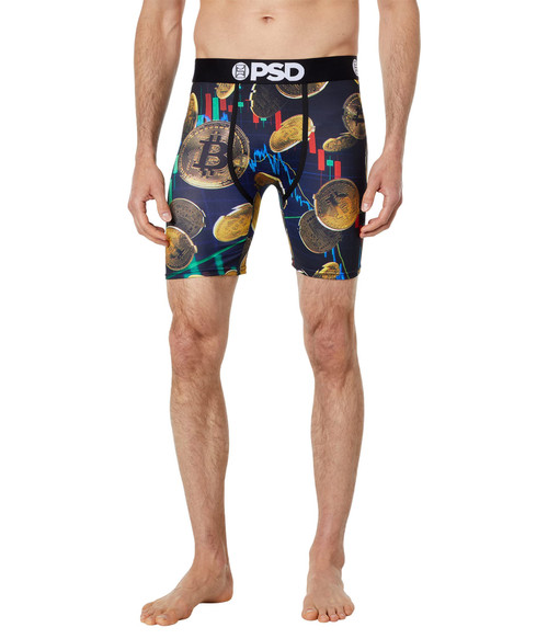 PSD Men's Crypto Moves Boxer Briefs, Multi, XXL