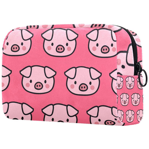 Pigs Head Makeup Bags Portable Tote Cosmetics Bag Travel Cosmetic Organizer Toiletry Bag Make-up Cases for Women Pigs Head Makeup Bags Portable Tote Cosmetics Bag Travel Cosmetic Organizer Toiletry Bag Make-up Cases for Women