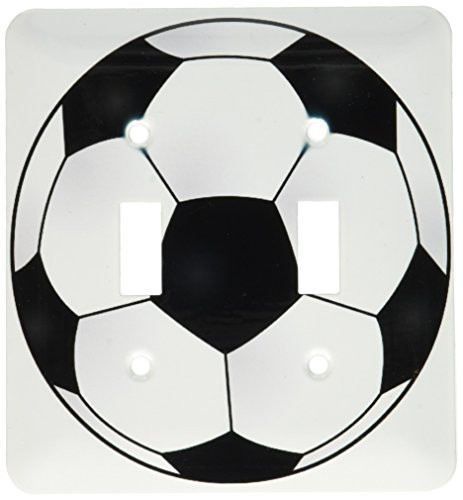 3dRose lsp_165872_2 Soccer Ball Light Switch Cover