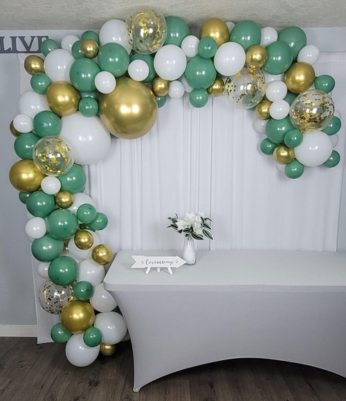 Famzigo Green Balloon Arch Kit Balloon Garland - Strong Thick Gold, White & Olive green balloons, Baby Shower Balloon Arch, DIY Balloon Arch Garland Kit, Balloons for Balloon Arch, Balloon Arch Green Famzigo Green Balloon Arch Kit Balloon Garland - Strong Thick Gold, White & Olive green balloons, Baby Shower Balloon Arch, DIY Balloon Arch Garland Kit, Balloons for Balloon Arch, Balloon Arch Green