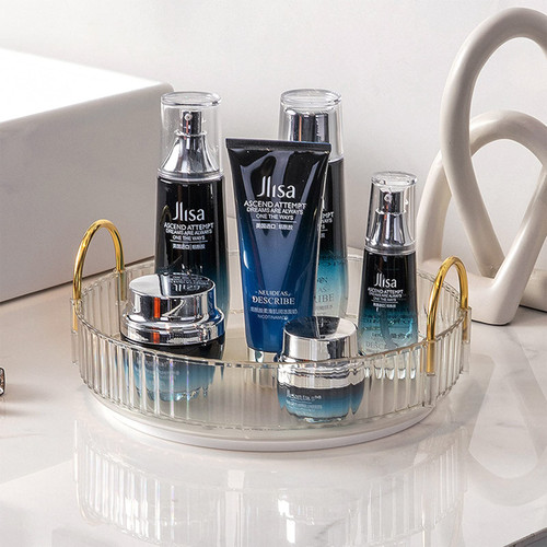 360 Rotating Makeup Organizer, Bathroom Makeup Cosmetic Display Case for Bedroom Dresser, Vanity Countertop Spinning Round Cosmetics Storage for Perfume Lotions Skin Care Lipsticks 1 Tier 360 Rotating Makeup Organizer, Bathroom Makeup Cosmetic Display Case for Bedroom Dresser, Vanity Countertop Spinning Round Cosmetics Storage for Perfume Lotions Skin Care Lipsticks 1 Tier
