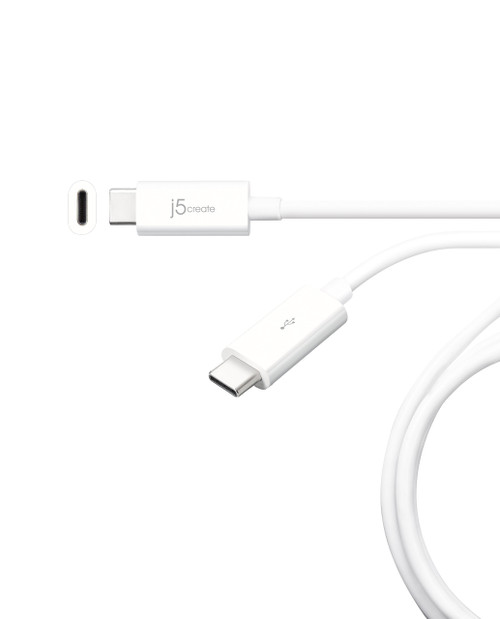 j5create USB Type-C Cable USB Type C to Type C | USB 2.0 (480 Mbps) | Supports USB 2.0 (480 Mbps) | Length 3ft (90CM) | Compatible with USB Type C Devices
