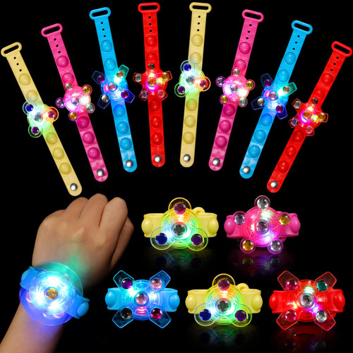 SCIONE 25Pack Light Up Bracelet Party Favors for Kids 4-8 8-12?LED Fidget Spinner Bracelets Goodie Bag Stuffers Classroom Carnival Prizes Return Gifts for Kids Birthday Glow In The dark Party Supplies SCIONE 25Pack Light Up Bracelet Party Favors for Kids 4-8 8-12?LED Fidget Spinner Bracelets Goodie Bag Stuffers Classroom Carnival Prizes Return Gifts for Kids Birthday Glow In The dark Party Supplies
