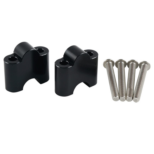 NICECNC Black 1.5" Handlebar Riser Clamp Compatible with Yamaha Raptor 700 2013-2019 2020 2021 2022 2023, 700R 2016-2020 2021 2022 2023, 700R Special Edition 2013-2016, 2018-2023