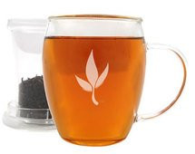 Artisan Glass Tea Mug with Infuser