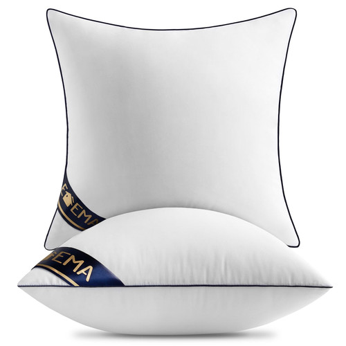 EMEMA Throw Pillows Insert Pillow Inserts 18 x 18 Inch Decorative Pillow Inserts Square Interior Sofa Throw Pillow Inserts Couch Pillow Bed, Set of 2